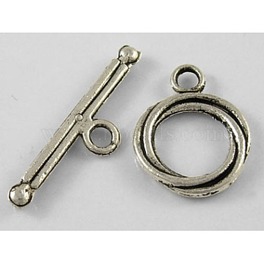 Antique Silver Toggle and Tbars