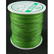 Metallic Cord, Lawn Green, 0.8mm/strand, about 109.36 yards(100m)/roll(AS003)