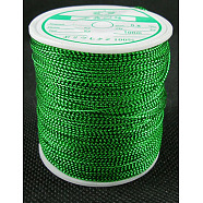 Metallic Cord, Green, 0.8mm/strand, about 109.36 yards(100m)/roll(AS004)