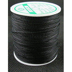 Metallic Thread, Embroidery Thread, Black, 0.8mm/strand, about 109.36 yards(100m)/roll(AS012)