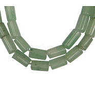 Gemstone Beads Strands, Natural Green Aventurine, Tube, Green, about 3mm wide, 5mm long, hole: 1mm, 79 pcs/strand, 15.5 inch(AVEN-5X3)