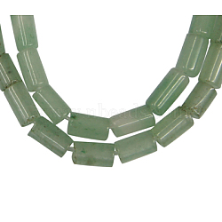 Gemstone Beads Strands, Natural Green Aventurine, Tube, Green, about 3mm wide, 5mm long, hole: 1mm, 79 pcs/strand, 15.5 inch(AVEN-5X3)