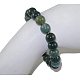 Natural Moss Agate Beaded Stretch Bracelets(B072-5)-1