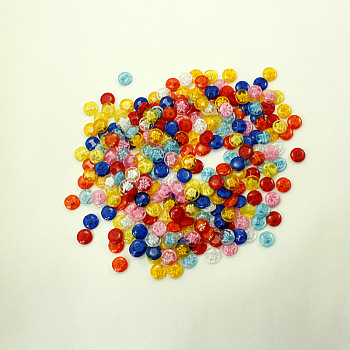 Translucent Pattern Mixed Color Buttons, Resin Button
, Mixed Color, about 14mm in diameter, hole: 1mm, about 270pcs/bag