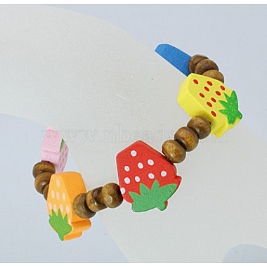 Bracelets en bois pour enfants(BJEW-JB00349-11)-2