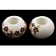 Handmade Porcelain European Beads(CF224Y)-1