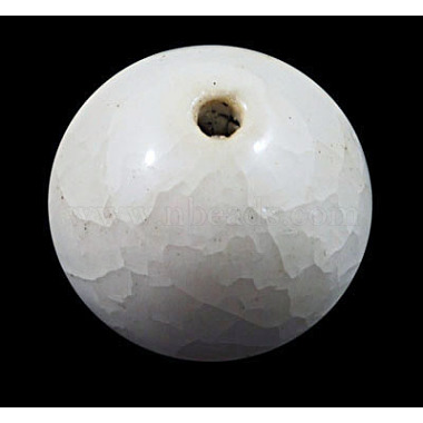 14mm White Round Porcelain Beads