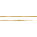 Brass Twisted Chains, Curb Chains, Diamond Cut, Unwelded, Faceted, with Spool, Oval, Lead Free & Nickel Free & Cadmium Free, Golden, 3x2x0.6mm, about 301.83 Feet(92m)/roll(CHC-S103-G)