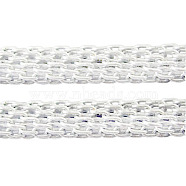 Silver Iron Mesh Chains Network Chains, about: 4mm thick(CHN004Y-S)