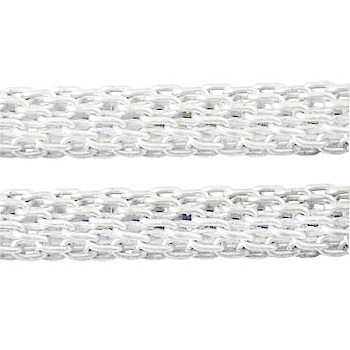 Silver Iron Mesh Chains Network Chains, about: 4mm thick