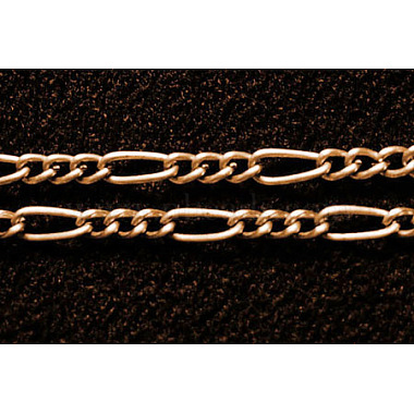 Iron Handmade Chains Figaro Chains Mother-Son Chains(CHSM001Y-R)-2