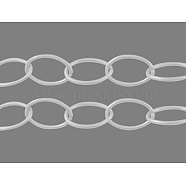 Iron Cable Chains, Unwelded, with Spool, Oval, Silver Color Plated, 18x12x1.5mm, about 164.04 Feet(50m)/roll(CHT118Y-S)