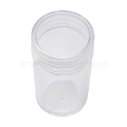 Plastic Bead Containers, Bottle, Clear, Size: about 26mm wide, 48mm long(CON-G001-2)