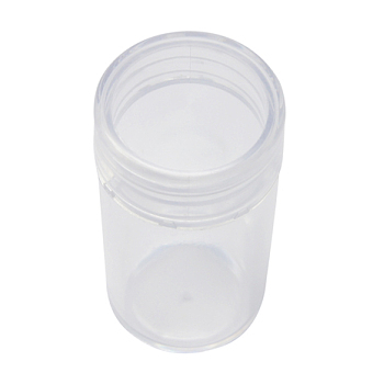 Plastic Bead Containers, Bottle, Clear, Size: about 26mm wide, 48mm long