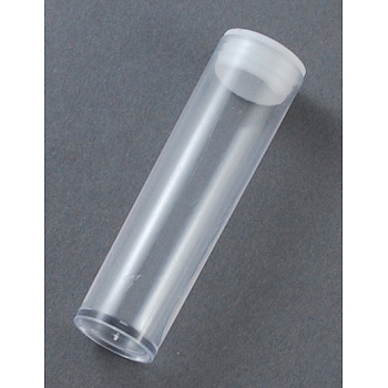 Plastic Bead Containers, Bottle, Clear, Size: about 5.5cm long, 1.5cm wide, Capacity: 2ml(0.06 fl. oz)