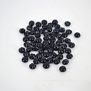 Transparent Crystal Buttons, Acrylic Button
, Black, about 12mm in diameter, hole: 1.5mm, about 150pcs/bag(NNA0VE8)
