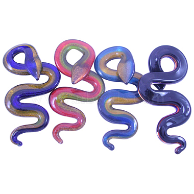 Mixed Color Snake Lampwork Big Pendants