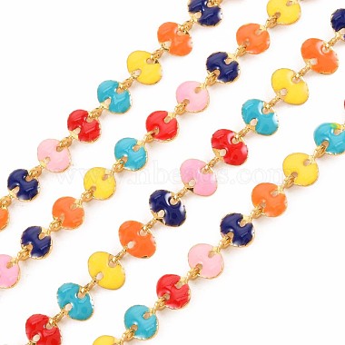 Colorful Stainless Steel+Enamel Link Chains Chain