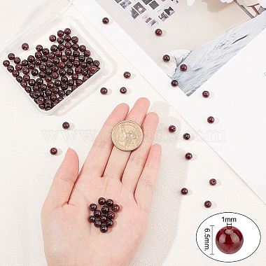 Natural Garnet Beads Strands(G-OC0001-25-6mm)-2