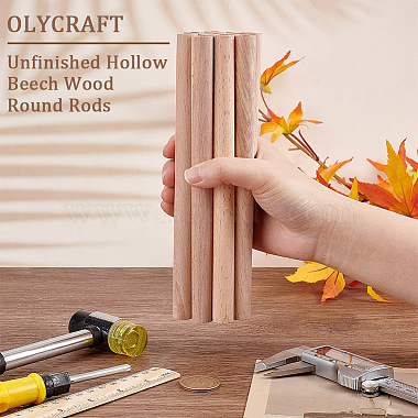 Varillas de madera de haya sin terminar olycraft(WOOD-OC0002-52)-3