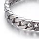 304 Stainless Steel Curb Chain Bracelets(BJEW-P255-01A)-4