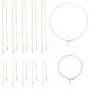 Elite DIY Chain Jewelry Making Finding Kit, Including Brass Box Chains Necklace Making & Bracelet Making, Golden, 12Pcs/box(FIND-PH0010-50)
