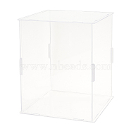 Acrylic Minifigures Display Case, Dustproof Dolls Display Box for Models Toys Action Figures, Clear, 16.5x16.5x20.5cm, 1set/box(ODIS-FG0001-48A)