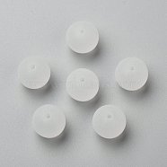 Transparent Acrylic Ball Beads, Frosted Style, Round, Clear, 14mm, Hole: 2mm, about 335pcs/500g(FACR-R021-14mm-16)