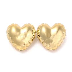 CCB Plastic Beads, Heart, Golden, 19x21x11mm, Hole: 3mm(CCB-B003-23G)