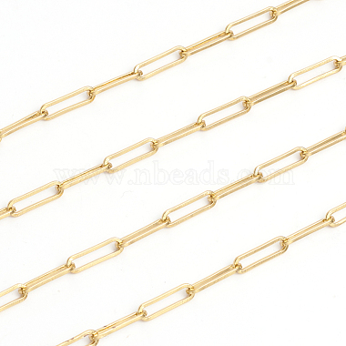 Brass Paperclip Chains(CHC-L044-01B-G)-2