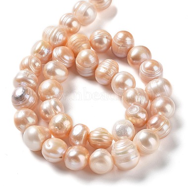hebras de perlas de agua dulce cultivadas naturales(PEAR-E019-18)-2