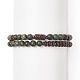 Natural Serpentine & Synthetic Non-magnetic Hematite Beads Energy Stretch Bracelets Set(BJEW-JB07142-05)-2