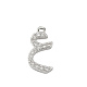 Rack Plating Brass Micro Pave Clear Cubic Zirconia Pendants(KK-A224-03J-P)-1