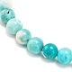 Natural Howlite Round Beaded Stretch Bracelet(BJEW-JB08290-02)-5