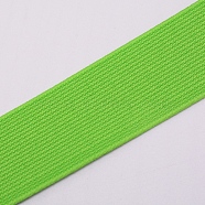 Ultra Wide Thick Flat Elastic Band, Webbing Garment Sewing Accessories, Lime Green, 30mm(X1-EC-WH0016-A-S010)