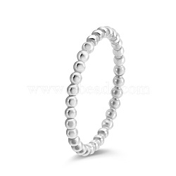 Stainless Steel Plain Band Rings, Round, Stainless Steel Color, US Size 8(18.1mm)(PW-WG3E5A5-02)