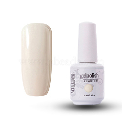 15ml Special Nail Gel, for Nail Art Stamping Print, Varnish Manicure Starter Kit, Floral White, Bottle: 34x80mm(MRMJ-P006-D055)