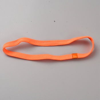 Candy Color Nylon Elastic HairBands, Sport Yoga Headband for Men Women, Coral, 430x10x1.5mm