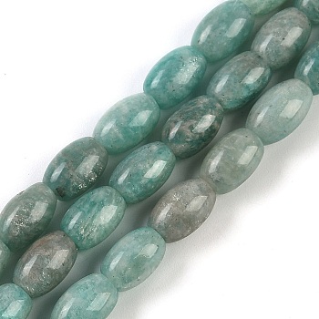 Natural Amazonite Beads Strands, Rice, 10x6mm, Hole: 1mm, about 43pcs/strand, 15.35''(39cm)