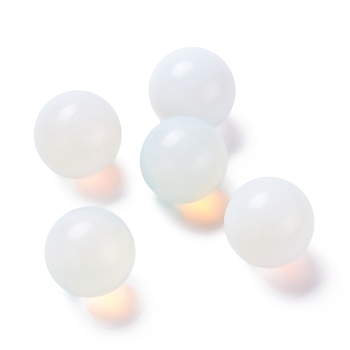 Opalite Beads, No Hole/Undrilled, for Wire Wrapped Pendant Making, Round, 20mm