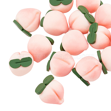 21mm Pink Fruit Resin Beads