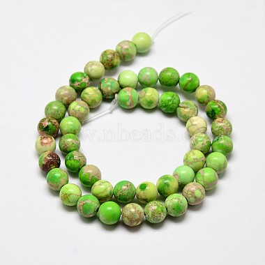 Natural Imperial Jasper Beads Strands(G-I122-10mm-M)-4