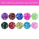 600 pièces 10 couleurs de cuisson des brins de perles de verre craquelé peintes(CCG-SZ0001-05)-3
