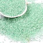 Imitation Cat Eyes Glass Seed Beads, Dyed, Cylinder, Medium Aquamarine, 1.6x1.3mm, Hole: 0.8mm, about 1333pcs/10g(X1-SEED-H003-03Y)