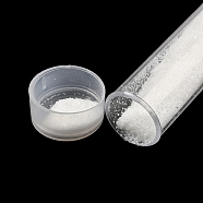 Plastic Glitter Powder Fillers, UV Resin Filler, Epoxy Resin Mold Filling Material, for DIY Resin Craft Making, White, 75.5x12mm(AJEW-H144-01C)