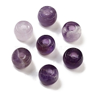 Natural Amethyst Beads, Barrel, 8~8.4x5~6.6mm, Hole: 2~3.2mm(G-C134-03O)