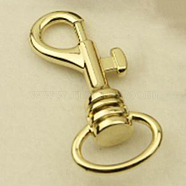 Zinc Alloy Swivel Clasps, Swivel Snap Hook, for Purse Making, Light Gold, 62mm, Hole: 20mm(PURS-PW0005-082D)