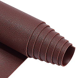Imitation Leather Fabric, for Garment Accessories, Coconut Brown, 135x30x0.12cm(DIY-WH0221-25B)