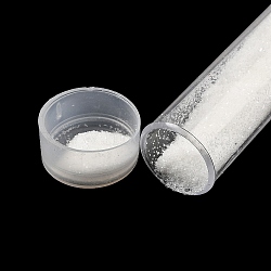 Plastic Glitter Powder Fillers, UV Resin Filler, Epoxy Resin Mold Filling Material, for DIY Resin Craft Making, White, 75.5x12mm(AJEW-H144-01C)