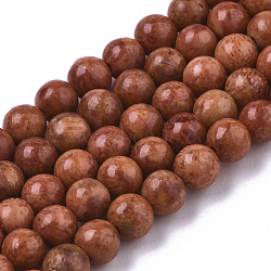 Synthetic Coral Beads Strands, Dyed, Round, Saddle Brown, 4.5mm, Hole: 0.8mm, about 100~102pcs/Strand, 15.94 inch~16.22 inch(CORA-T011-14A-01)